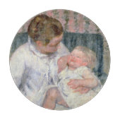 彼女の眠い子供1880年を洗浄する約母(油o カッティングボード (正面)
