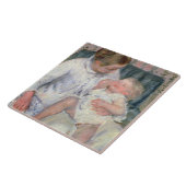 彼女の眠い子供1880年を洗浄する約母(油o タイル (側面)