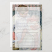 彼女の眠い子供1880年を洗浄する約母(油o 便箋 (正面/裏面)