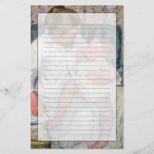 彼女の眠い子供1880年を洗浄する約母(油o 便箋 (正面)