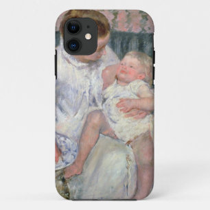 彼女の眠い子供1880年を洗浄する約母(油o iPhone 11 ケース