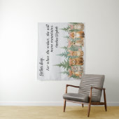 彼女の眠るウッドランドアニマルフェミニン子供部屋 タペストリー (インサイチュ)