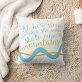 彼女の睡眠の枕を許可して下さい クッション (ブランケット)