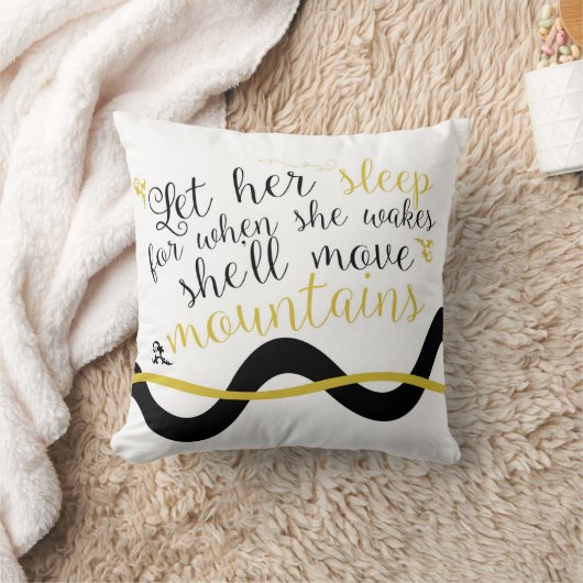 彼女の睡眠の枕を許可して下さい クッション (ブランケット)