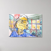 「彼女の瞳を閉じて」 ラリー・レルー作画 キャンバスプリント (正面)