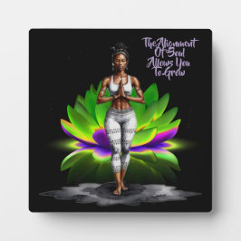 彼女の知恵のアラインメントのテーブルトップのプラークとイーゼル フォトプラーク