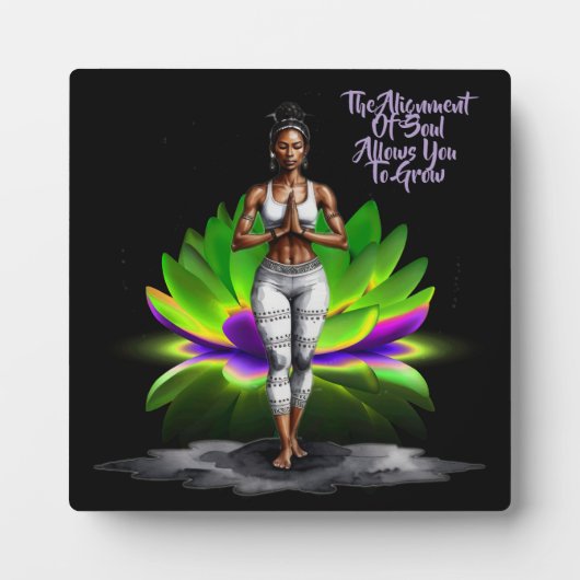 彼女の知恵のアラインメントのテーブルトップのプラークとイーゼル フォトプラーク (正面)