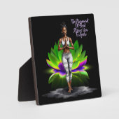 彼女の知恵のアラインメントのテーブルトップのプラークとイーゼル フォトプラーク (正面)