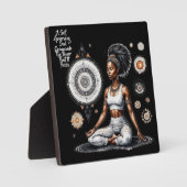 彼女の知恵の自己はイーゼルで卓上のプラークを支配 フォトプラーク (正面)