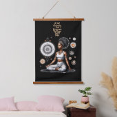 彼女の知恵の自己統治ウッドトップウォールタペストリー 吊り下げ型タペストリー (寝室)