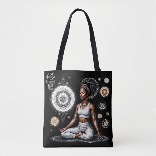 彼女の知恵の自己統治トート トートバッグ (正面)