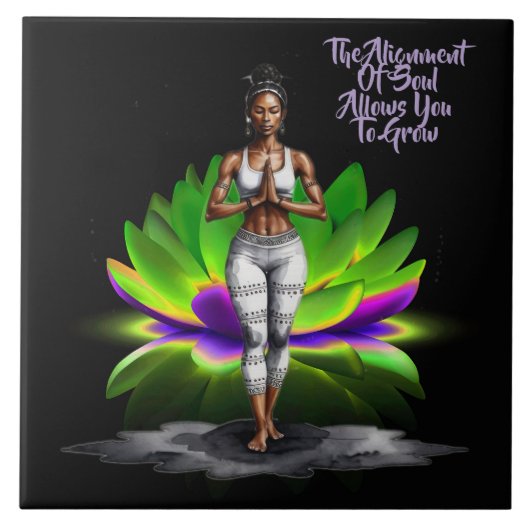 彼女の知恵の魂の整列セラミックタイル タイル (正面)