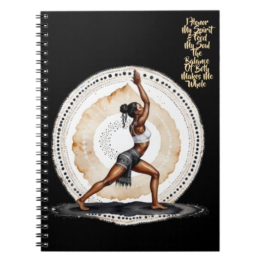 彼女の知恵Iがスパイラル写真ノートを尊重 ノートブック (正面)