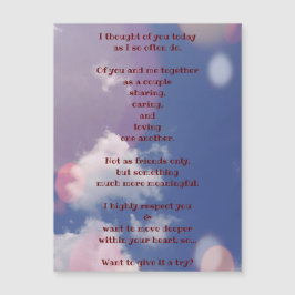 彼女の磁気グリーティングカードにあなたのショットを撃つ