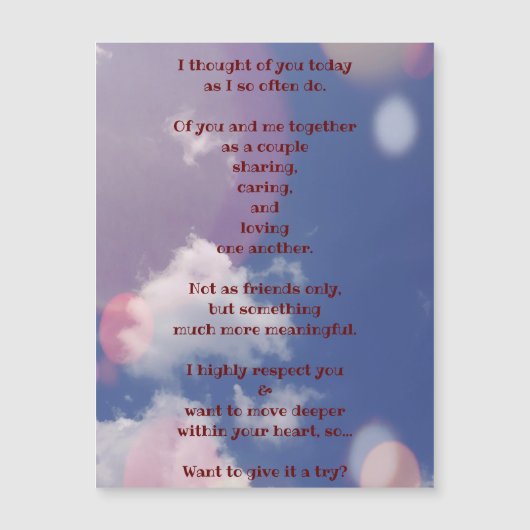 彼女の磁気グリーティングカードにあなたのショットを撃つ (正面)