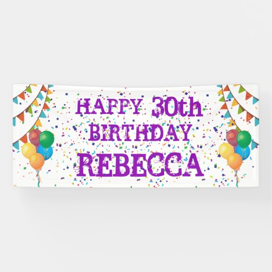 彼女の祝日:誕生日バカスタムナー 横断幕 (横)