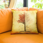 彼女の秋のメープルの感動的引用文 クッション