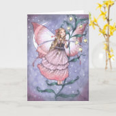彼女の秘密の名前 – 妖精のグリーティングカード カード (黄色い花)