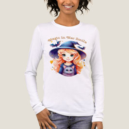 彼女の笑顔に魔法を込めて - 女性用ハロウィンTシャツ トライブレンドＴシャツ