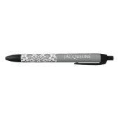 彼女の粋なダマスク織A22のための年の誕生日 黒ボールペン (ボトム)