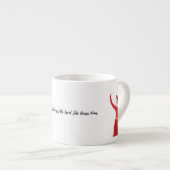 彼女の精神は彼女が求める土地と同じくらい強い エスプレッソカップ (正面右)