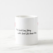 彼女の精神は故郷と同じくらい強来い コーヒーマグカップ (中央)