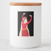 彼女の精神は故郷と同じくらい強来い フードラベル (正面)