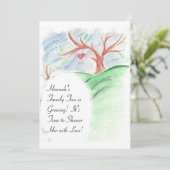 彼女の系譜は-ベビーシャワーの招待状育っています 招待状 (スタンド正面)