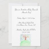 彼女の系譜は-ベビーシャワーの招待状育っています 招待状 (裏面)