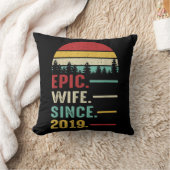 彼女の素晴らしい妻への2周年結婚記念日の贈り物 クッション (ブランケット)