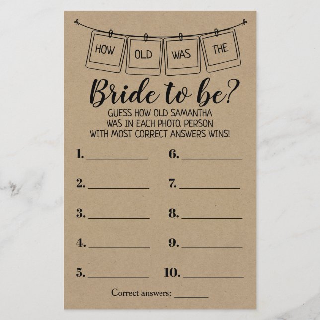 彼女の素朴なシャワーのバイリンガルゲームは何歳だった (正面)