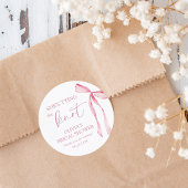 「彼女の結婚が決まった！」コケッティ ボウ ブライダルシャワー ラウンドシール