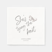 彼女の結婚を祝う花嫁シャワー スタンダードカクテルナプキン (正面)