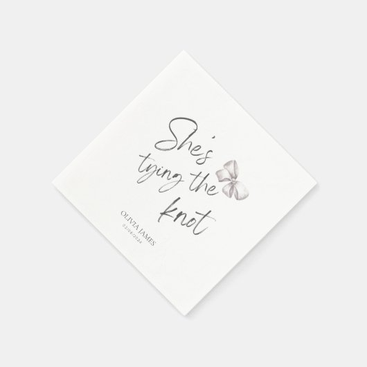 彼女の結婚を祝う花嫁シャワー スタンダードカクテルナプキン (角)