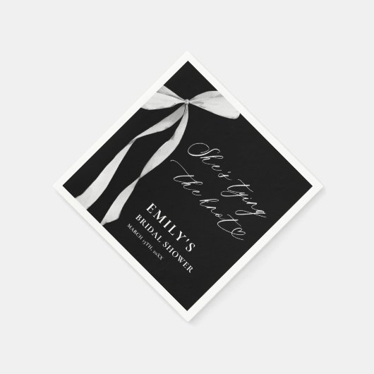 彼女の結婚を祝う ブライダルシャワーパーティー スタンダードカクテルナプキン (角)