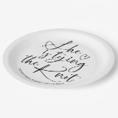 彼女の結婚を祝う ブライダルシャワー ペーパープレート (アングル)