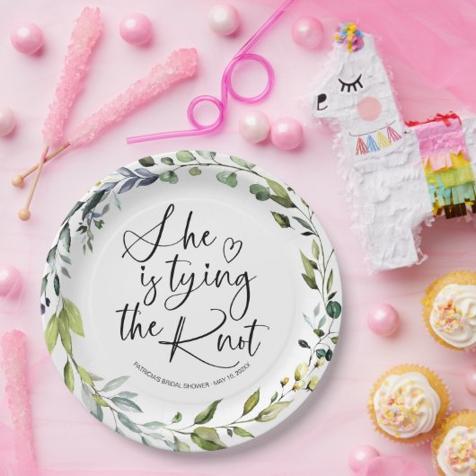 彼女の結婚を祝う ブライダルシャワー ペーパープレート (パーティー)