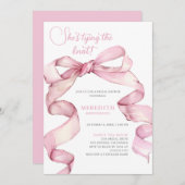 彼女の結婚を祝う ブライダルシャワー 招待状 (正面/裏面)
