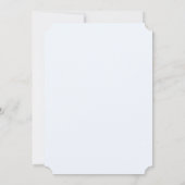 「彼女の結婚を祝おう 手描きのリボン ウェディングシャワーの招待状」 招待状 (裏面)