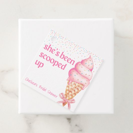 彼女の結婚前のお祝いの品のタグが取られちゃった フェイバータグ (インサイチュ)