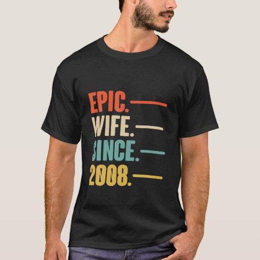 彼女の結婚壮大な妻シンへの14thのアニバーサリーの贈り物 tシャツ (正面)