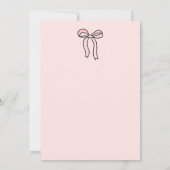 彼女の結婚式の前夜祭　Bow & Babes ブライズ 招待状 (裏面)