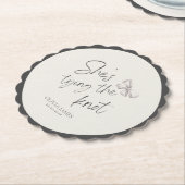 彼女の結婚式の前祝い ペーパーコースター (アングル)