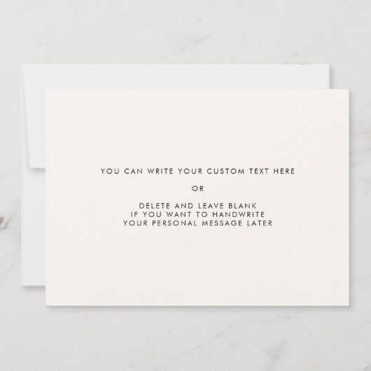 彼女の結婚式の最高の日のカードで私の友人にブリック 招待状 (裏面)