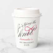 彼女の結婚式の準備 シーズン ボウ コケッタ ブライダル シャワー 紙コップ (裏面)