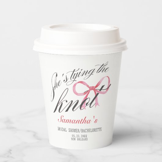 彼女の結婚式の準備 シーズン ボウ コケッタ ブライダル シャワー 紙コップ (正面)