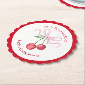 『彼女の結婚式』コケッティ チェリー ブライダルシャワー ペーパーコースター (アングル)
