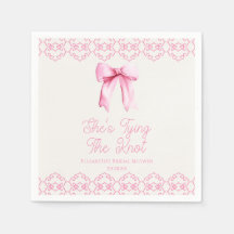 彼女の結婚式 ピンクの蝶結び ブライダルシャワー