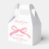 「彼女の結婚準備 ピンクのブライダルシャワー」 フェイバーボックス (正面サイド)