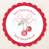 『彼女の結婚』コケッタ チェリー ブライダルシャワー ペーパーコースター (正面)